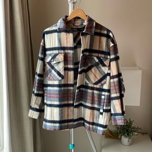Zara Plaid Shacket